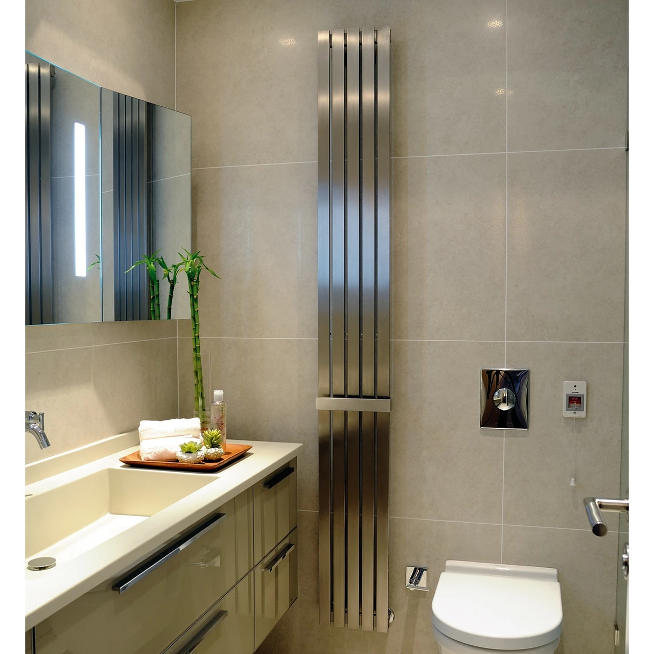 Kartell Idaho Stainless Steel 1800mm X 240mm Designer Radiator - IDA18-0240 3 Kartell Idaho Stainless Steel 1800mm X 240mm Designer Radiator - IDA18-0240