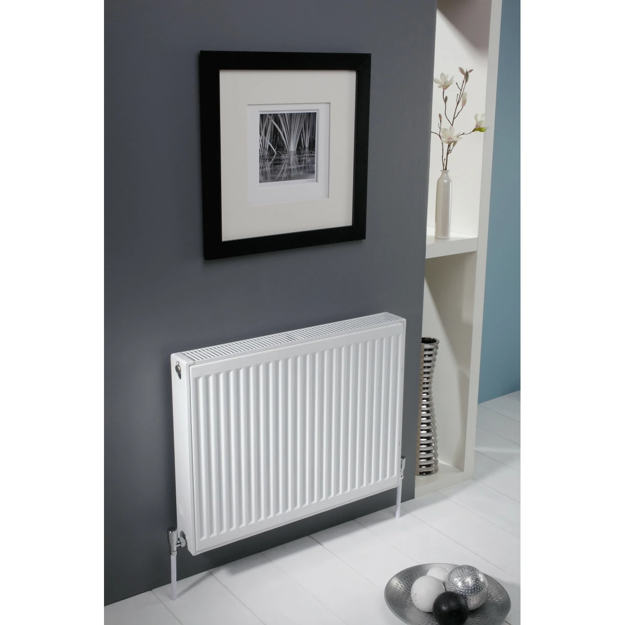Kartell K-RAD Kompact Type 22 White 400mm X 1800mm Double Panel With Double Convector Horizontal Radiator - D418K 3 Kartell K-RAD Kompact Type 22 White 400mm X 1800mm Double Panel With Double Convector Horizontal Radiator - D418K