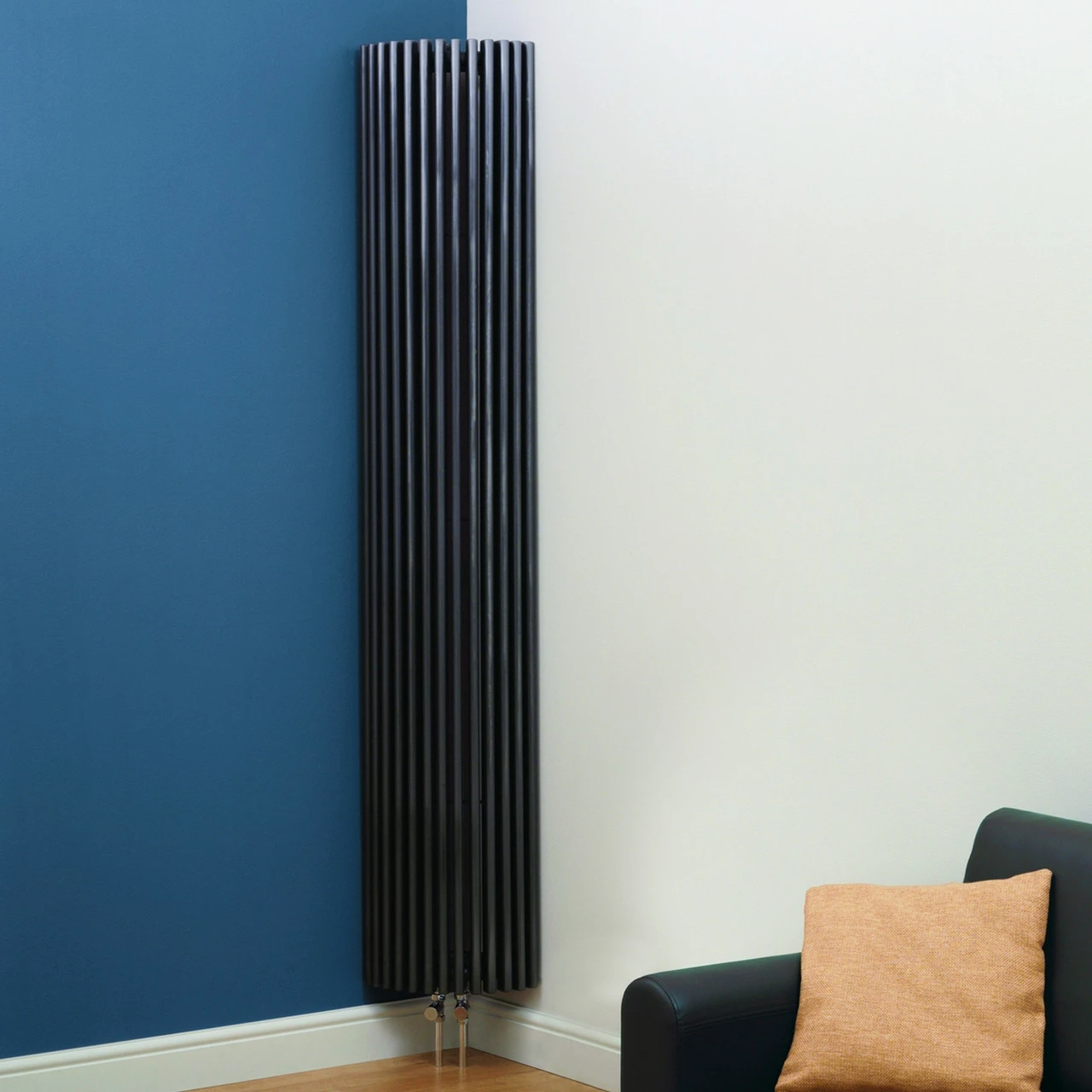 Kartell Kansas Anthracite 2000mm X 276mm Designer Corner Radiator - MCI 3 Kartell Kansas Anthracite 2000mm X 276mm Designer Corner Radiator - MCI