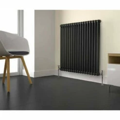 Kartell Laser Klassic Anthracite 600mm X 1010mm Triple Column Horizontal Radiator - ALCL306022