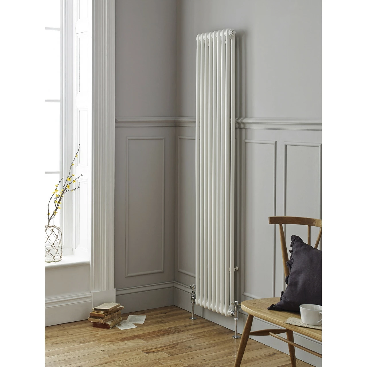 Kartell Laser Klassic White 1800mm X 425mm Triple Column Vertical Radiator - LCL318009 3 Kartell Laser Klassic White 1800mm X 425mm Triple Column Vertical Radiator - LCL318009