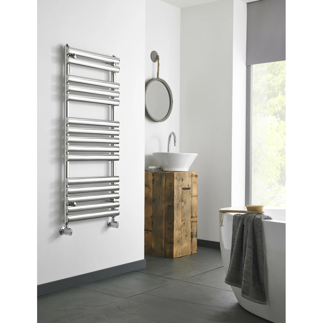 Kartell Ohio Polished Stainless Steel 800mm X 500mm Designer Towel Rail - OHI500-800P 3 Kartell Ohio Polished Stainless Steel 800mm X 500mm Designer Towel Rail - OHI500-800P