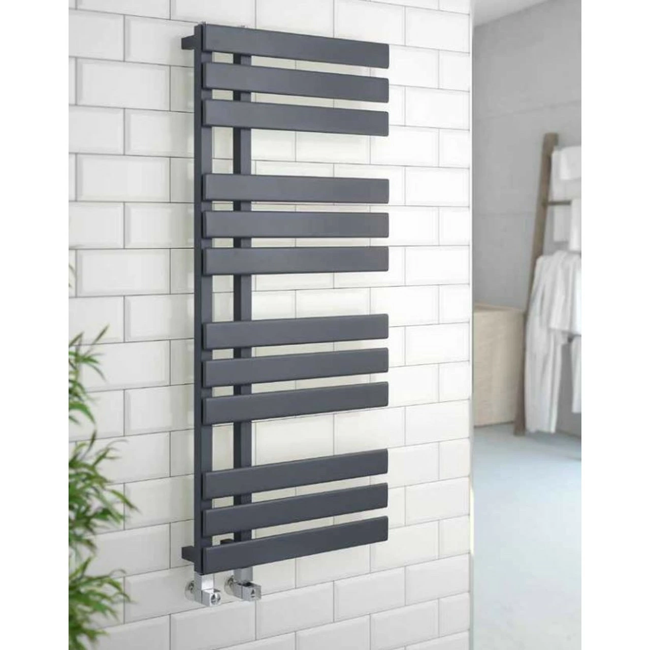 Kartell Oregon Anthracite 1180mm X 500mm Designer Towel Rail - ORE500-1200A