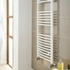 Kartell White 1000mm X 600mm Curved 22mm Towel Rail - CTR610W 2 Kartell White 1000mm X 600mm Curved 22mm Towel Rail - CTR610W -Bathroom Products Sales Store kartell white 1000mm x 600mm curved 22mm towel rail ctr610w 62507.1652443167