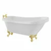 Windsor. Kensington 1710mm X 740mm Single Ended Freestanding Slipper Roll Top Bath With Brushed Brass Claw Feet 1 Windsor. Kensington 1710mm X 740mm Single Ended Freestanding Slipper Roll Top Bath With Brushed Brass Claw Feet -Bathroom Products Sales Store kensington 1710mm x 740mm single ended freestanding slipper roll top bath with brushed brass claw feet right 02504.1652445050