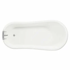 Kensington Black 1550mm X 720mm Single Ended Freestanding Slipper Bath With Polished Chrome Claw Feet -Bathroom Products Sales Store kensington black 1550mm x 720mm single ended freestanding slipper bath with polished chrome claw feet top 06358.1667579126