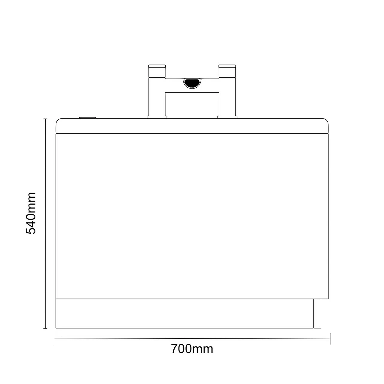 Keyhole 1700mm X 700mm 12 Jet Chrome Easifit Single Ended Spa Shower Bath - Image 6