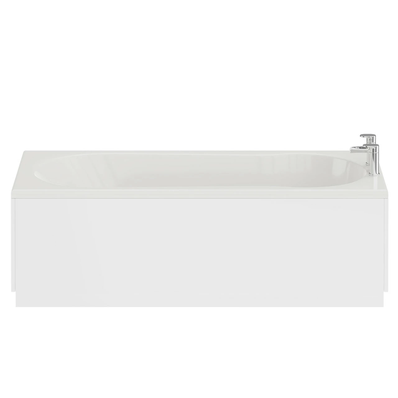 Keyhole 1700mm X 700mm Straight Single Ended Shower Bath - Image 4