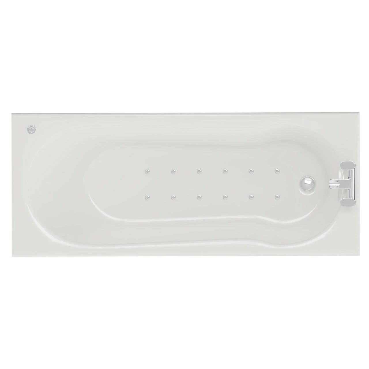 Keyhole 1700mm X 800mm 12 Jet Chrome Easifit Single Ended Spa Shower Bath 3 Keyhole 1700mm X 800mm 12 Jet Chrome Easifit Single Ended Spa Shower Bath