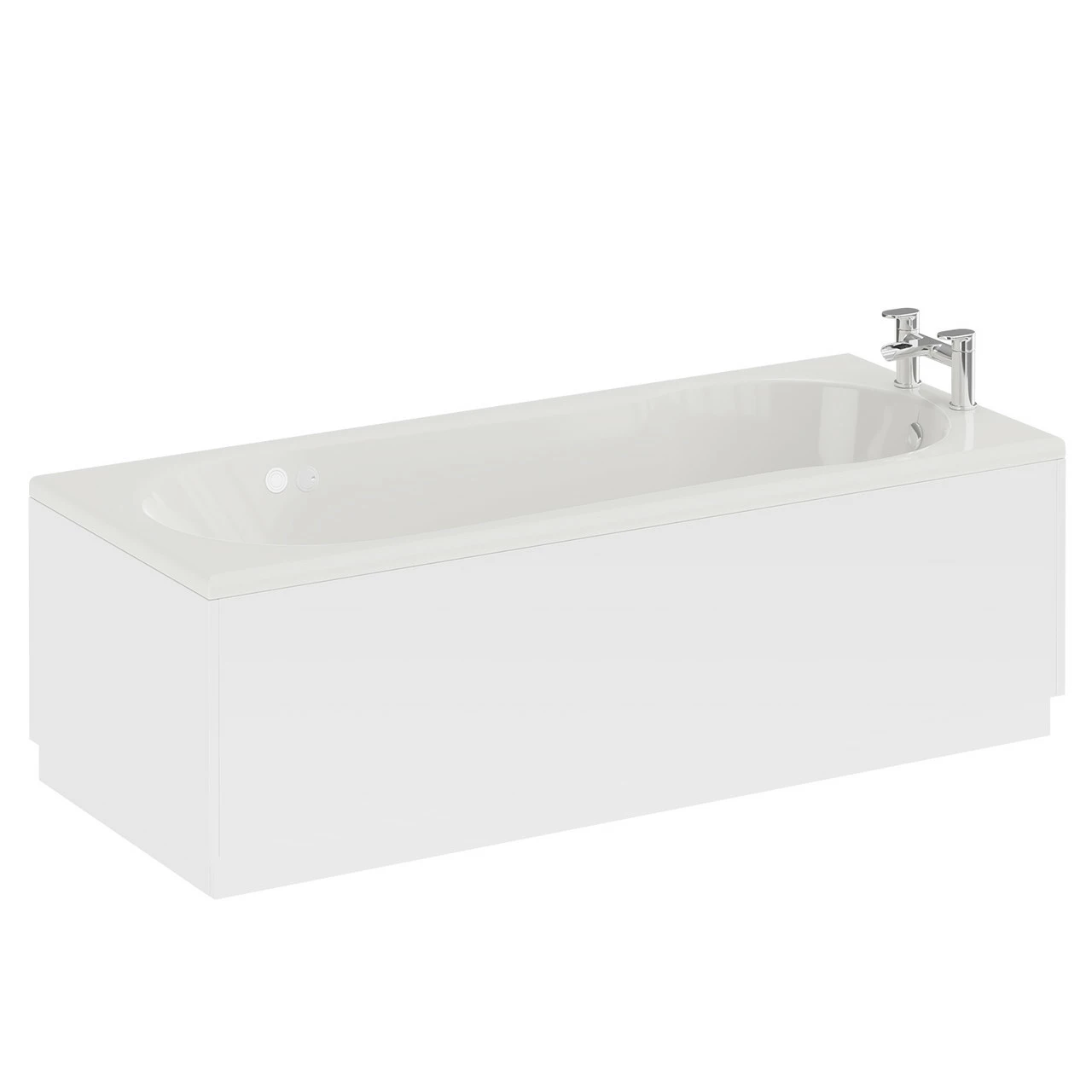 Keyhole 1700mm X 800mm 12 Jet Chrome Flat Jet Single Ended Whirlpool Shower Bath 5 Keyhole 1700mm X 800mm 12 Jet Chrome Flat Jet Single Ended Whirlpool Shower Bath - Image 3