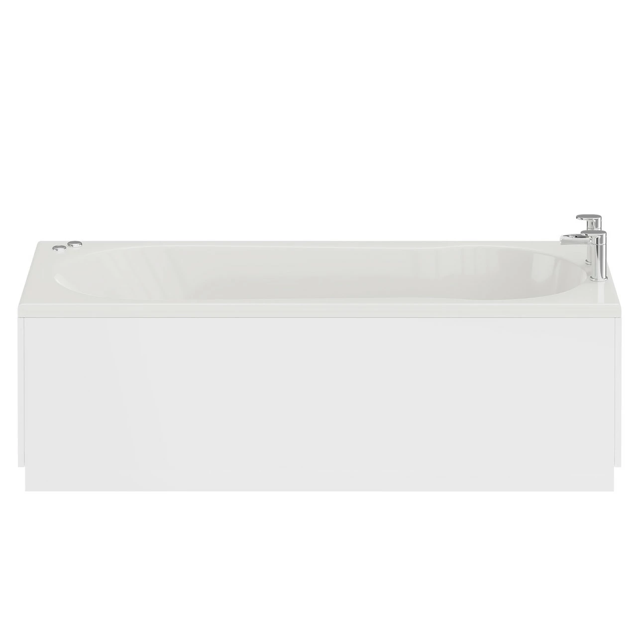 Keyhole 1700mm X 800mm 12 Jet Chrome V-Tec Single Ended Whirlpool Shower Bath 6 Keyhole 1700mm X 800mm 12 Jet Chrome V-Tec Single Ended Whirlpool Shower Bath - Image 4