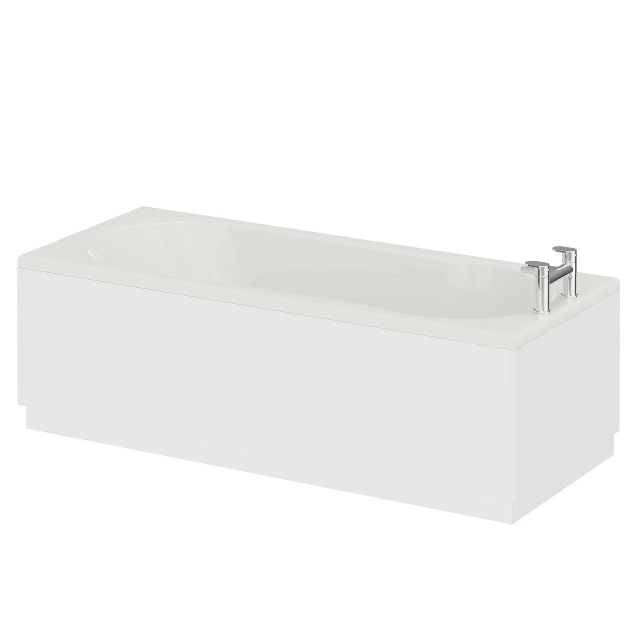 Keyhole 1700mm X 800mm Straight Single Ended Shower Bath 4 Keyhole 1700mm X 800mm Straight Single Ended Shower Bath - Image 2