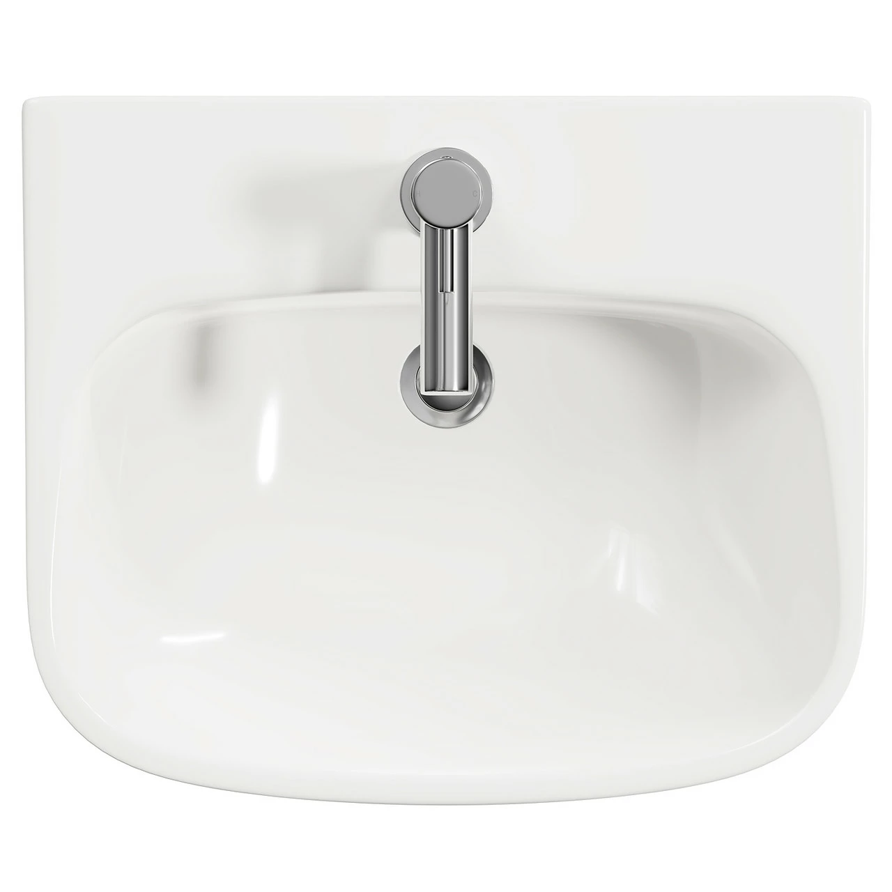 Kingston 545mm Basin With 1 Tap Hole And Full Pedestal - Image 5
