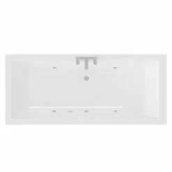 Legend 1600mm X 700mm Left Hand 6 Jet Chrome Flat Jet Single Ended Whirlpool Bath