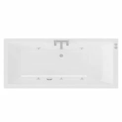 Legend 1600mm X 700mm Left Hand 6 Jet Chrome V-Tec Single Ended Whirlpool Bath