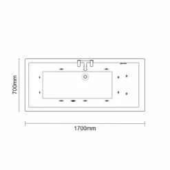 Legend 1700mm X 700mm Left Hand 12 Jet Chrome Flat Jet Single Ended Whirlpool Bath 13 Legend 1700mm X 700mm Left Hand 12 Jet Chrome Flat Jet Single Ended Whirlpool Bath -Bathroom Products Sales Store legend 1700mm x 700mm left hand 12 jet chrome flat jet single ended whirlpool bath line 62953.1652542547