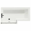 Loire 1500mm Left Hand L Shaped Shower Bath With Matt Black Bath Screen And White Acrylic Front Bath Panel 2 Loire 1500mm Left Hand L Shaped Shower Bath With Matt Black Bath Screen And White Acrylic Front Bath Panel -Bathroom Products Sales Store loire 1500mm left hand l shaped shower bath with matt black bath screen and white acrylic front bath panel top 21000.1691438778