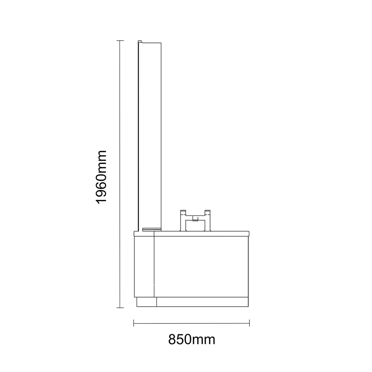 Loire 1700mm Left Hand L Shaped Shower Bath With Polished Chrome Bath Screen And Olive Green Front And End Bath Panels 8 Loire 1700mm Left Hand L Shaped Shower Bath With Polished Chrome Bath Screen And Olive Green Front And End Bath Panels - Image 6