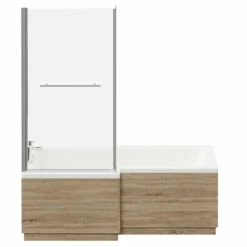 Loire 1700mm Left Hand L Shaped Shower Bath With Towel Rail Bath Screen And Bordalino Oak Front And End Bath Panel 11 Loire 1700mm Left Hand L Shaped Shower Bath With Towel Rail Bath Screen And Bordalino Oak Front And End Bath Panel -Bathroom Products Sales Store loire 1700mm left hand l shaped shower bath with towel rail bath screen and bordalino oak front and end bath panel front 10938.1691438791