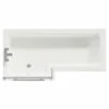 Loire 1700mm Left Hand L Shaped Shower Bath With Towel Rail Bath Screen And Gloss White Front And End Bath Panel -Bathroom Products Sales Store loire 1700mm left hand l shaped shower bath with towel rail bath screen and gloss white front and end bath panel top 78957.1691438792