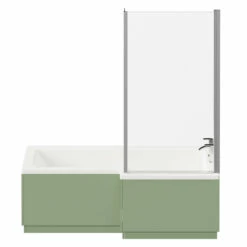 Loire 1700mm Right Hand L Shaped Shower Bath With Polished Chrome Bath Screen And Olive Green Front And End Bath Panels 11 Loire 1700mm Right Hand L Shaped Shower Bath With Polished Chrome Bath Screen And Olive Green Front And End Bath Panels -Bathroom Products Sales Store loire 1700mm right hand l shaped shower bath with polished chrome bath screen and olive green front and end bath panels front 51853.1691438788