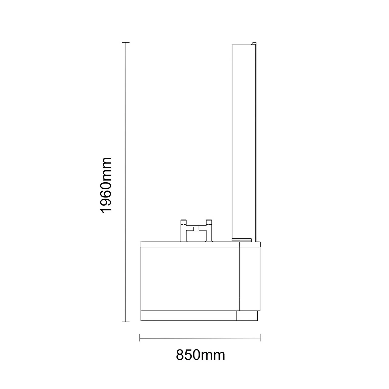 Loire 1700mm Right Hand L Shaped Shower Bath With Polished Chrome Bath Screen And Olive Green Front And End Bath Panels 8 Loire 1700mm Right Hand L Shaped Shower Bath With Polished Chrome Bath Screen And Olive Green Front And End Bath Panels - Image 6