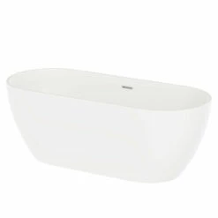 Luxor White 1650mm X 700mm Double Ended Freestanding Bath