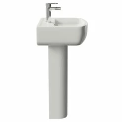 Marlow 550mm Basin With 1 Tap Hole And Full Pedestal -Bathroom Products Sales Store marlow 550mm basin with 1 tap hole and full pedestal side 07648.1667579096