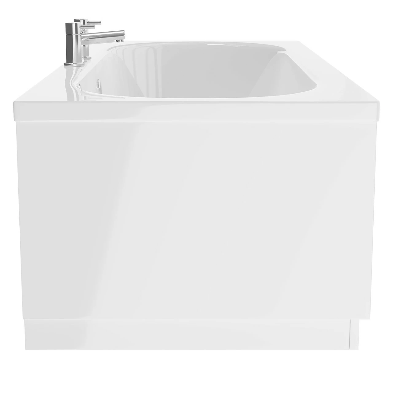 Metropole 1700mm X 700mm 12 Jet Chrome Flat Jet Double Ended Whirlpool Bath - Image 5