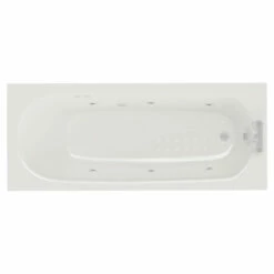 Monte Carlo 1700mm X 700mm 6 Jet Chrome Flat Jet Textured Base Anti Slip Single Ended Whirlpool Bath