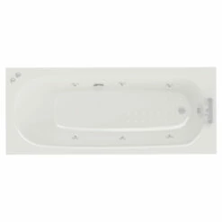 Monte Carlo 1700mm X 700mm 6 Jet Chrome V-Tec Textured Base Anti Slip Single Ended Whirlpool Bath