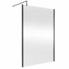 Nuie 1400mm X 1850mm Wetroom Screen With Matt Black Support Bar - WRSCOBP14 -Bathroom Products Sales Store nuie 1400mm x 2000mm wetroom screen with matt black support bar wrscobp14 52194.1695201830