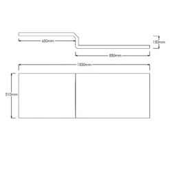 Nuie 1500mm Square Front Bath Panel - WBS302 5 Nuie 1500mm Square Front Bath Panel - WBS302 -Bathroom Products Sales Store nuie 1500mm square front bath panel wbs302 two 86022.1652443940