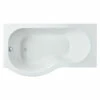 Nuie 1500mm X 850mm Left Hand P Shape Shower Bath - WBP1585L 2 Nuie 1500mm X 850mm Left Hand P Shape Shower Bath - WBP1585L -Bathroom Products Sales Store nuie 1500mm x 850mm left hand p shape shower bath wbp1585l 39177.1652443935