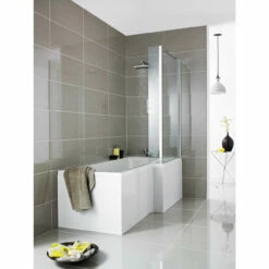Nuie 1500mm X 850mm Right Hand Square Shower Bath - WBS1585R -Bathroom Products Sales Store nuie 1500mm x 850mm right hand square shower bath wbs1585r two 03856.1652443939