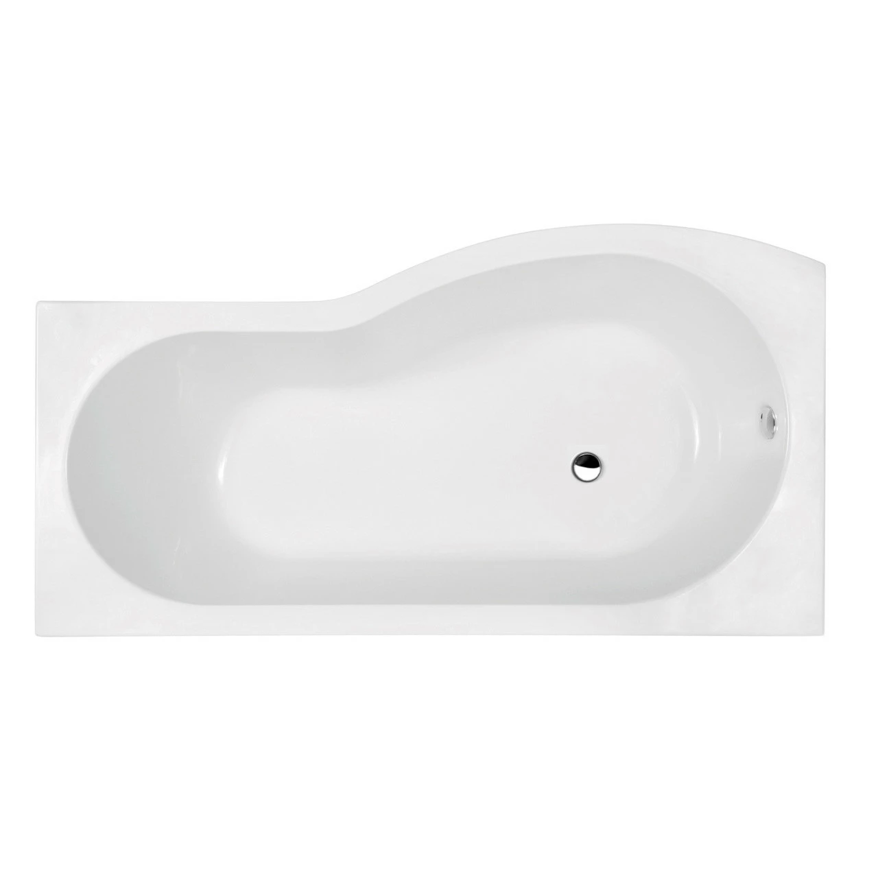 Nuie 1500mm X 900mm Left Hand B Shape Shower Bath - WBB1585L 3 Nuie 1500mm X 900mm Left Hand B Shape Shower Bath - WBB1585L