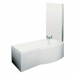 Nuie 1600mm X 850mm Right Hand Square Shower Bath - WBS1685R