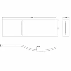 Nuie 1700mm X 900mm Right Hand B Shape Shower Bath With Screen And Front Panel - SBATH08 11 Nuie 1700mm X 900mm Right Hand B Shape Shower Bath With Screen And Front Panel - SBATH08 -Bathroom Products Sales Store nuie 1700mm x 900mm right hand b shape shower bath with screen and front panel sbath08 five 42088.1652443844