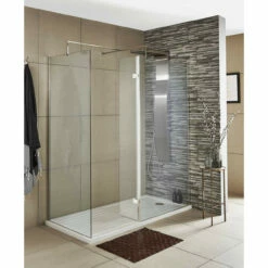 Nuie 300mm X 1850mm Wetroom Hinged Swing Screen - WRS030H -Bathroom Products Sales Store nuie 300mm x 1850mm wetroom hinged swing screen wrs030h three 79945.1652445465