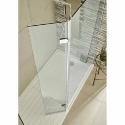 Nuie 300mm X 1850mm Wetroom Hinged Swing Screen - WRS030H -Bathroom Products Sales Store nuie 300mm x 1850mm wetroom hinged swing screen wrs030h two 80368.1652445465