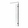 Nuie 300mm X 1850mm Wetroom Hinged Return Screen With Matt Black Fittings - WRSBP030H -Bathroom Products Sales Store nuie 300mm x 1950mm wetroom hinged return screen with matt black fittings wrsbp030h 72945.1686307481