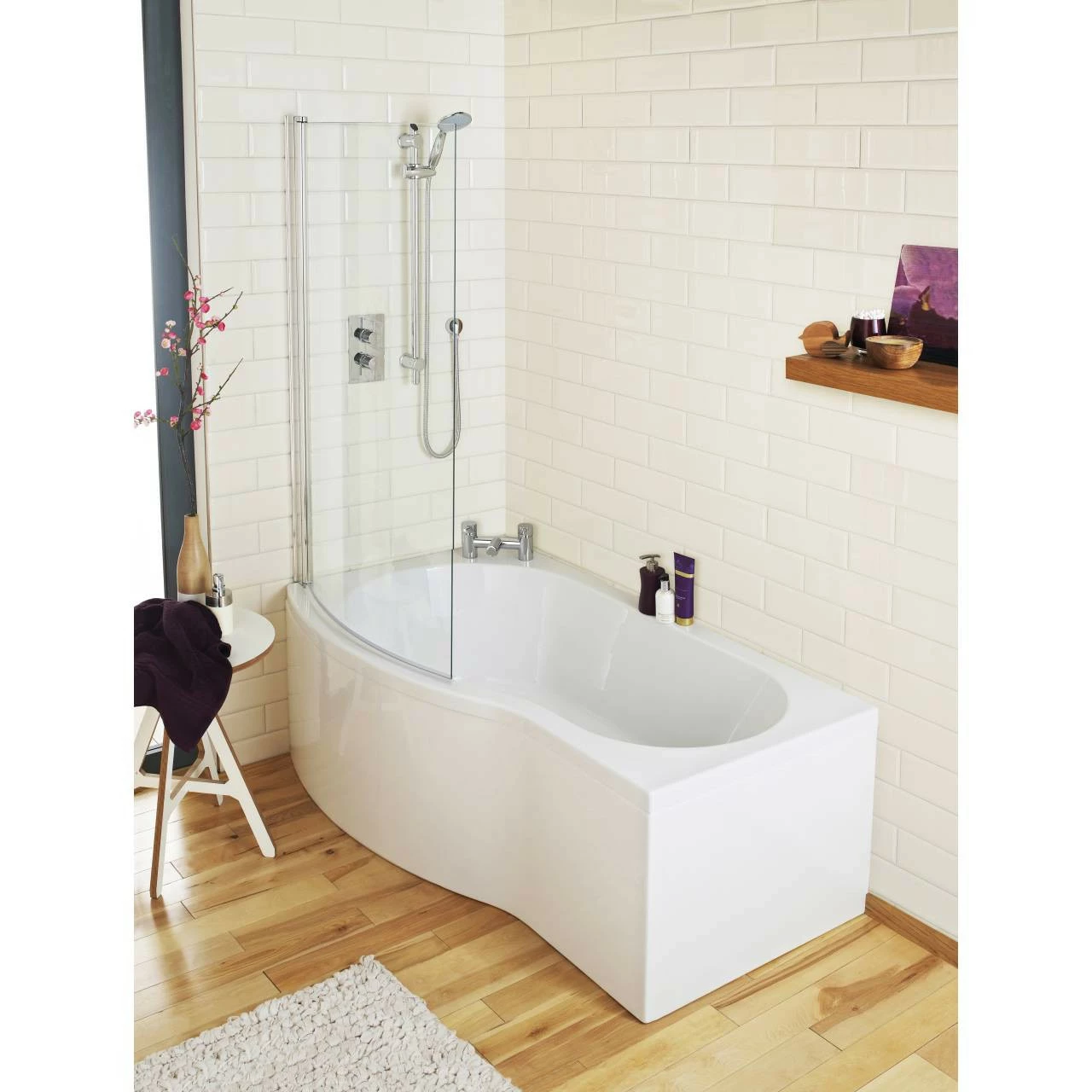 Nuie 700mm B Shape End Bath Panel - WBB201 3 Nuie 700mm B Shape End Bath Panel - WBB201