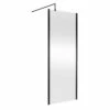 Nuie 800mm X 1850mm Wetroom Screen With Matt Black Support Bar - WRSCOBP80 1 Nuie 800mm X 1850mm Wetroom Screen With Matt Black Support Bar - WRSCOBP80 -Bathroom Products Sales Store nuie 800mm x 2000mm wetroom screen with matt black support bar wrscobp80 50438.1695202267
