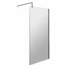 Nuie 900mm X 1850mm Wetroom Screen With Matt Black Support Bar - WRSCBP090 -Bathroom Products Sales Store nuie 900mm x 1850mm wetroom screen with matt black support bar wrscbp090 52093.1666714568