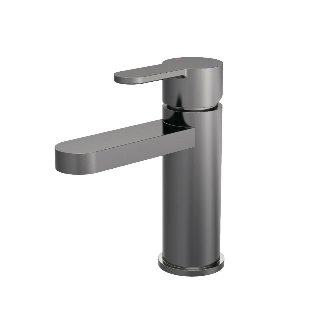 Nuie Arvan Brushed Gunmetal Mono Basin Mixer Tap With Push Button Waste - ARV705 3 Nuie Arvan Brushed Gunmetal Mono Basin Mixer Tap With Push Button Waste - ARV705