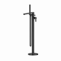Nuie Arvan Matt Black Freestanding Bath Shower Mixer Tap - ARV421