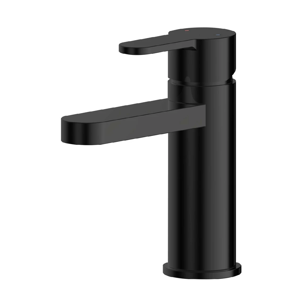 Nuie Arvan Matt Black Mono Basin Mixer With Push Button Waste - ARV405 3 Nuie Arvan Matt Black Mono Basin Mixer With Push Button Waste - ARV405