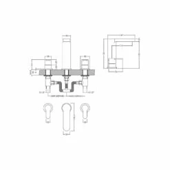 Nuie Arvan Polished Chrome Deck Mounted 3 Tap Hole Basin Mixer With Pop-up Waste - ARV337 5 Nuie Arvan Polished Chrome Deck Mounted 3 Tap Hole Basin Mixer With Pop-up Waste - ARV337 -Bathroom Products Sales Store nuie arvan polished chrome deck mounted 3 tap hole basin mixer with pop up waste arv337 line drawing 23010.1666714273