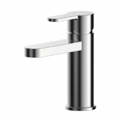 Nuie Arvan Polished Chrome Eco Mono Basin Mixer Tap With Push Button Waste - ARV305EC