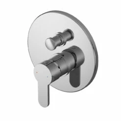 Nuie Arvan Polished Chrome Manual Shower Valve With Diverter - ARVMV12